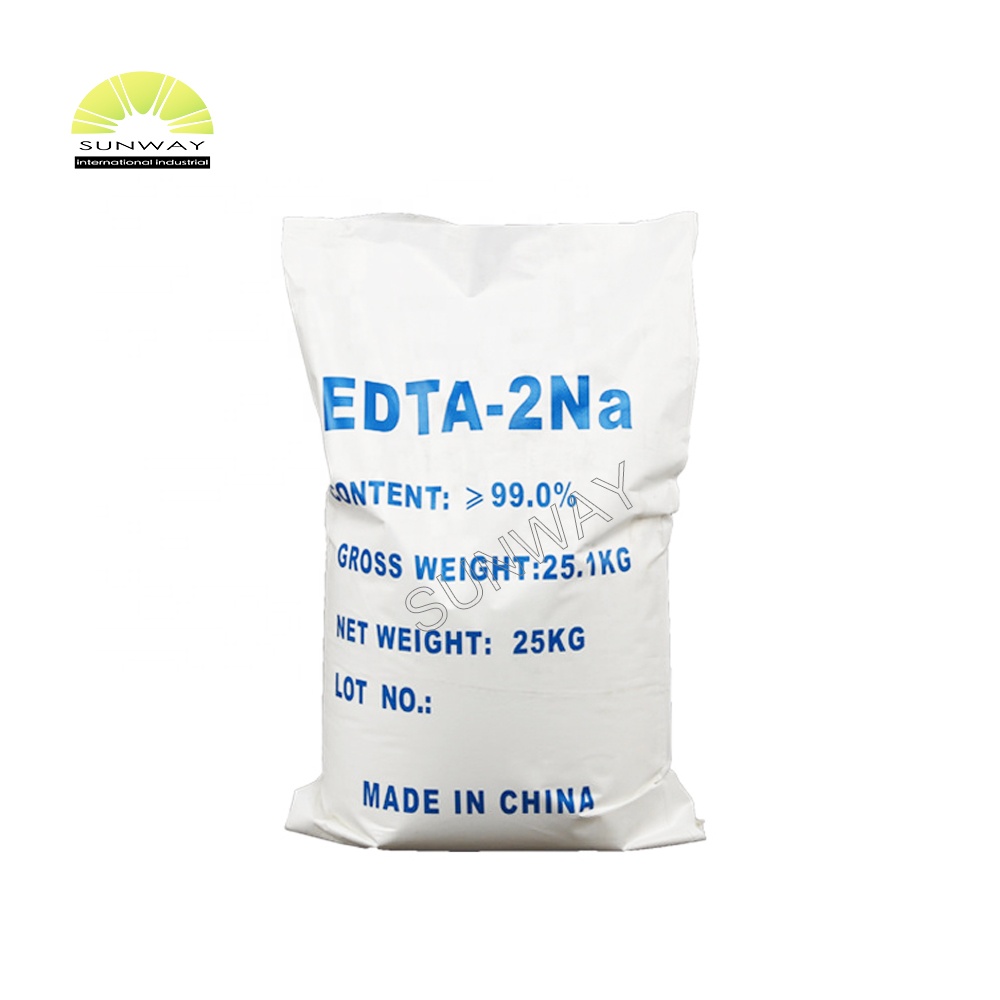 SUNWAY 二ナトリウム edta 溶解度 99% 分 edta 2 na/edta 2na 工業用グレード 食品用グレード CAS NO.15708-41-5